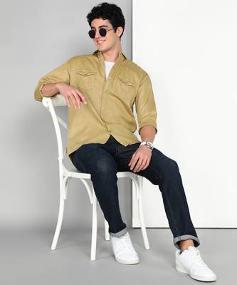 Men's cotton twill casual shirt | double pocket shirt 3