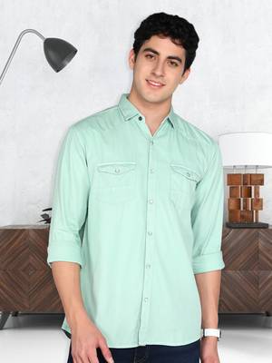 Men's cotton twill casual shirt | double pocket shirt 1