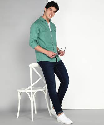 Men's cotton twill casual shirt | double pocket shirt 3