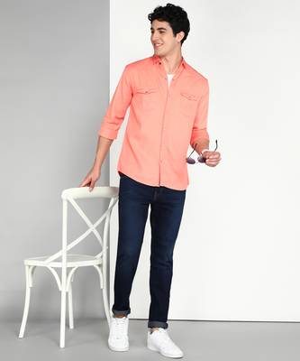 Men's cotton twill casual shirt | double pocket shirt 3