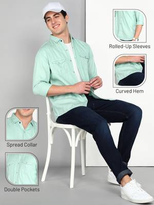 Men's cotton twill casual shirt | double pocket shirt 5