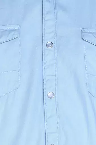 Men's cotton twill casual shirt | double pocket shirt