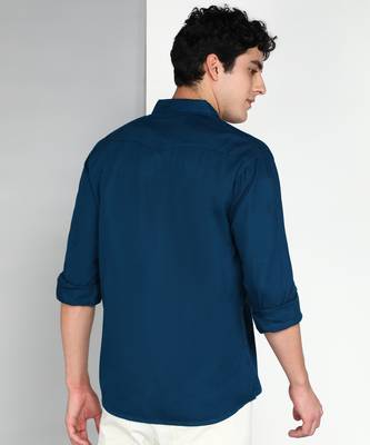 Men's cotton twill casual shirt | double pocket shirt 2