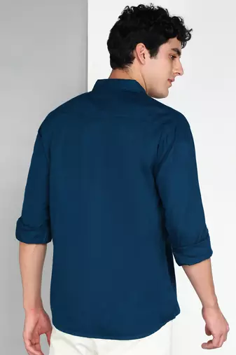 Men's cotton twill casual shirt | double pocket shirt
