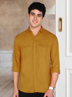 Men's cotton twill casual shirt | double pocket shirt 1
