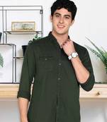 Men's cotton twill casual shirt | double pocket shirt