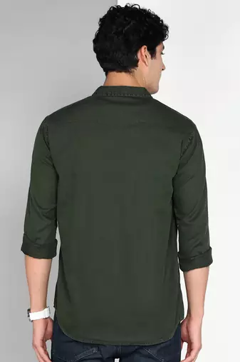 Men's cotton twill casual shirt | double pocket shirt