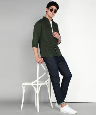 Men's cotton twill casual shirt | double pocket shirt 3