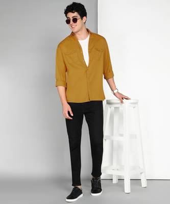 Men's cotton twill casual shirt | double pocket shirt 3