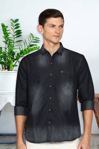 Kuons avenue men's denim casual shirt | denim shirt for men