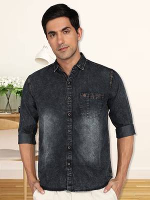 Kuons avenue men's denim casual shirt | denim shirt for men 1