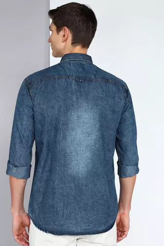 Kuons avenue men's denim casual shirt | denim shirt for men