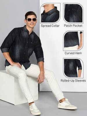 Kuons avenue men's denim casual shirt | denim shirt for men 5