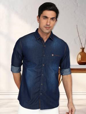 Kuons avenue men's denim casual shirt | denim shirt for men 1