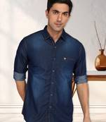 Kuons avenue men's denim casual shirt | denim shirt for men