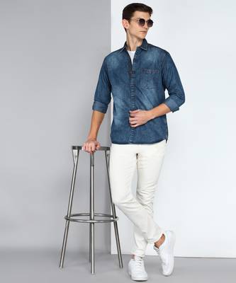 Kuons avenue men's denim casual shirt | denim shirt for men 3