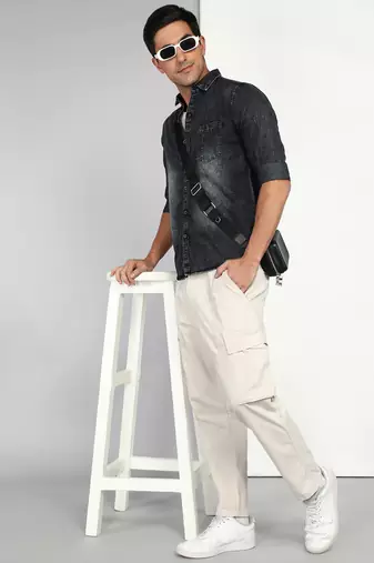 Kuons avenue men's denim casual shirt | denim shirt for men