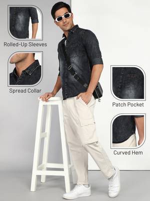 Kuons avenue men's denim casual shirt | denim shirt for men 5