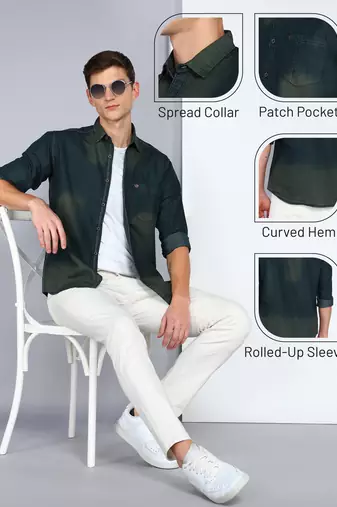 Kuons avenue men's denim casual shirt | denim shirt for men