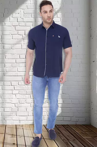 Men's linen cotton casual shirt  | half sleeves shirt for men