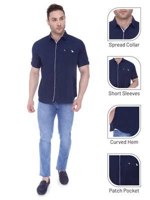 Men's linen cotton casual shirt  | half sleeves shirt for men 5