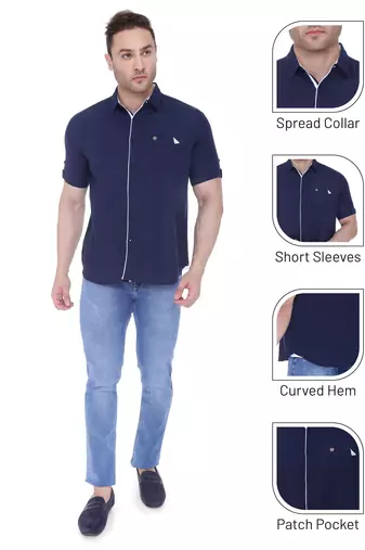Men's linen cotton casual shirt  | half sleeves shirt for men