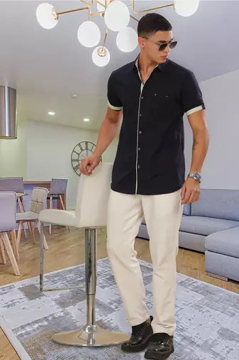 Men's linen cotton casual shirt  | half sleeves shirt for men