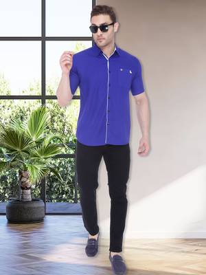 Men's linen cotton casual shirt  | half sleeves shirt for men 3