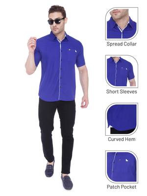 Men's linen cotton casual shirt  | half sleeves shirt for men 5