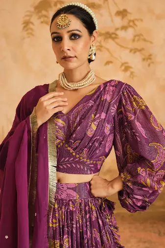 Doree Megneta Chintz Printed Lehenga Set of 3