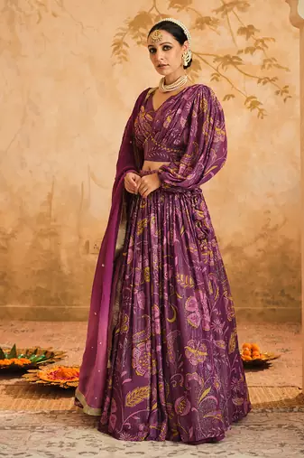 Doree Megneta Chintz Printed Lehenga Set of 3