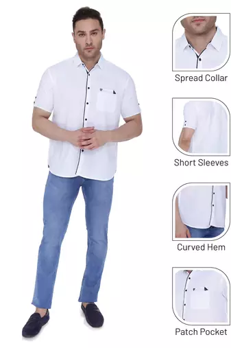 Men's linen cotton casual shirt  | half sleeves shirt for men