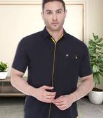 Men's linen cotton casual shirt | half sleeves shirt for men