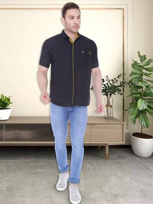 Men's linen cotton casual shirt  | half sleeves shirt for men 3