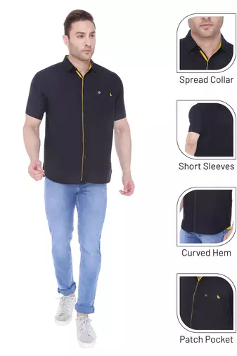Men's linen cotton casual shirt  | half sleeves shirt for men