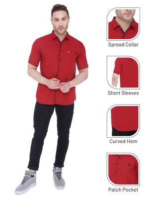Men's linen cotton casual shirt  | half sleeves shirt for men 5