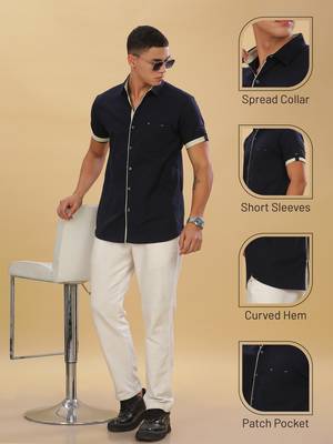 Men's linen cotton casual shirt  | half sleeves shirt for men 5