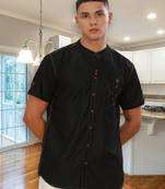 Men's half sleeve casual denim shirt | half sleeves denim shirts for men