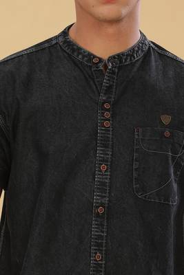 Men's half sleeve casual denim shirt  | half sleeves denim shirts for men 5