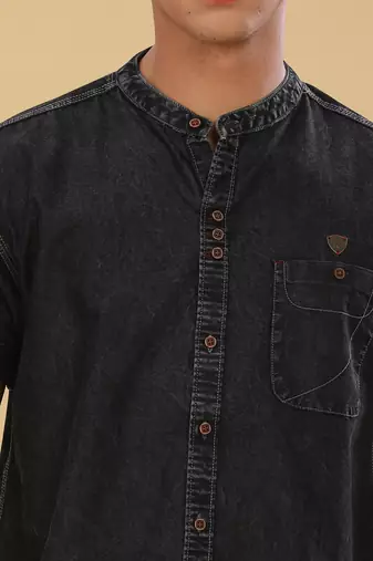 Men's half sleeve casual denim shirt  | half sleeves denim shirts for men