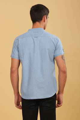 Men's half sleeve casual denim shirt  | half sleeves denim shirts for men 4
