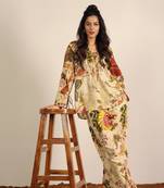 Beige and multi floral co-ord set