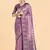 Lavender weaving banarasi silk blend saree