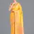 Yellow weaving banarasi silk blend saree