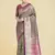 Olive green weaving banarasi silk blend saree