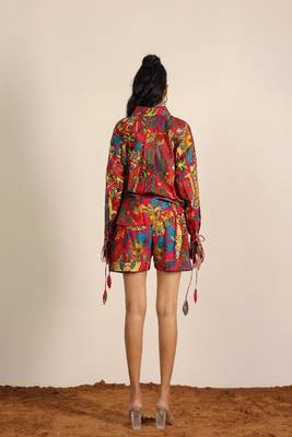 Multicolor jungle theme print co-ord set 3