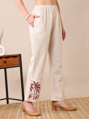 Anushil women's printed co-ord set | stylish cotton blend kurta & palazzo set | 3