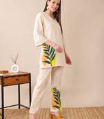 Anushil women's printed co-ord set | stylish cotton blend kurta & palazzo set |