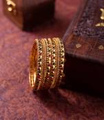 Gold-plated bangles