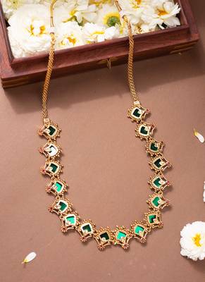 Emerald bloom necklace set 2